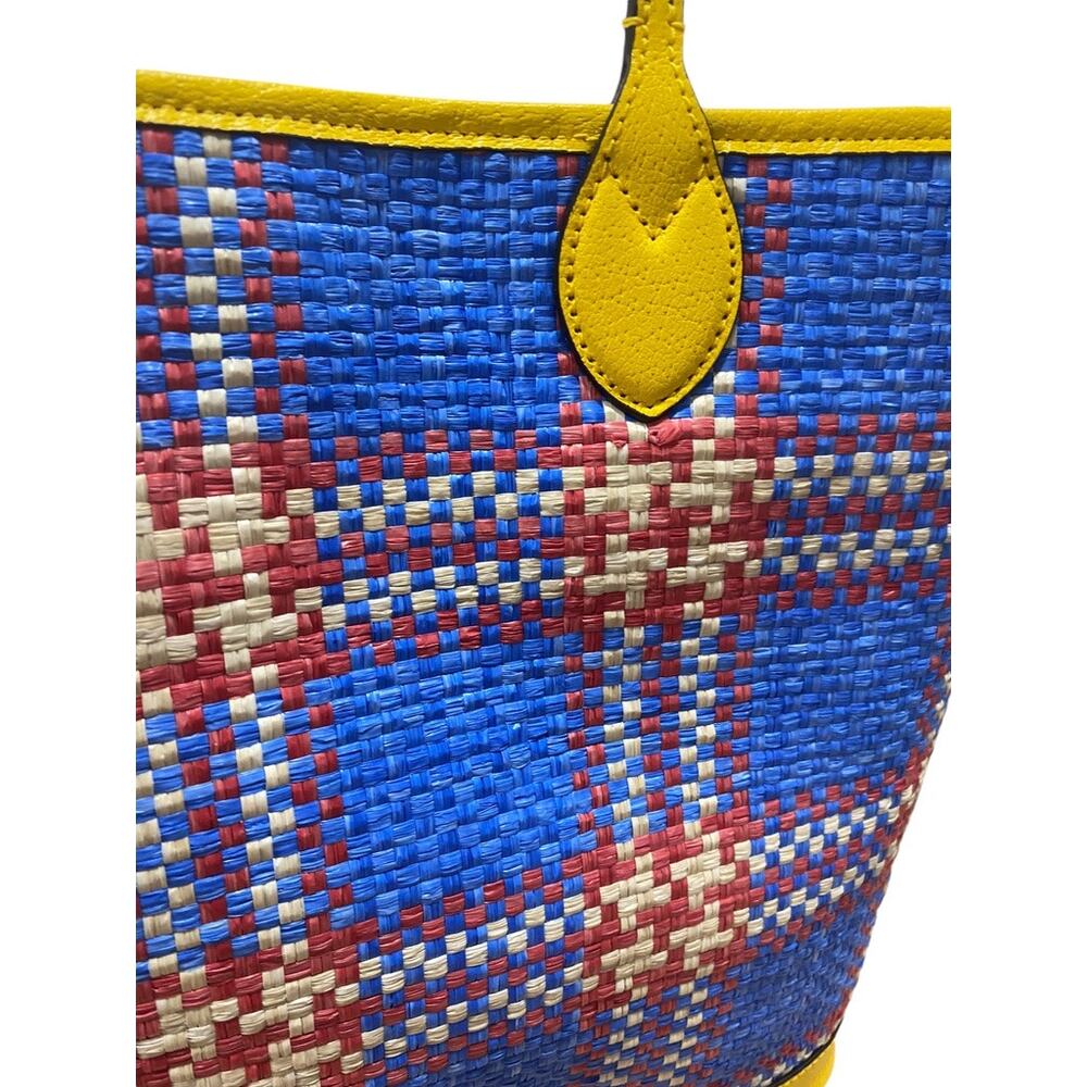 Gucci Large Miami Raffia Sequin Ophidia GG Tote Shoulder Bag - Picture 11 of 16